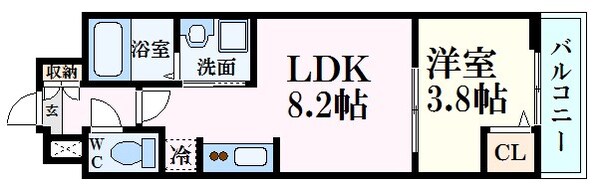 銀山町駅 徒歩3分 11階の物件間取画像